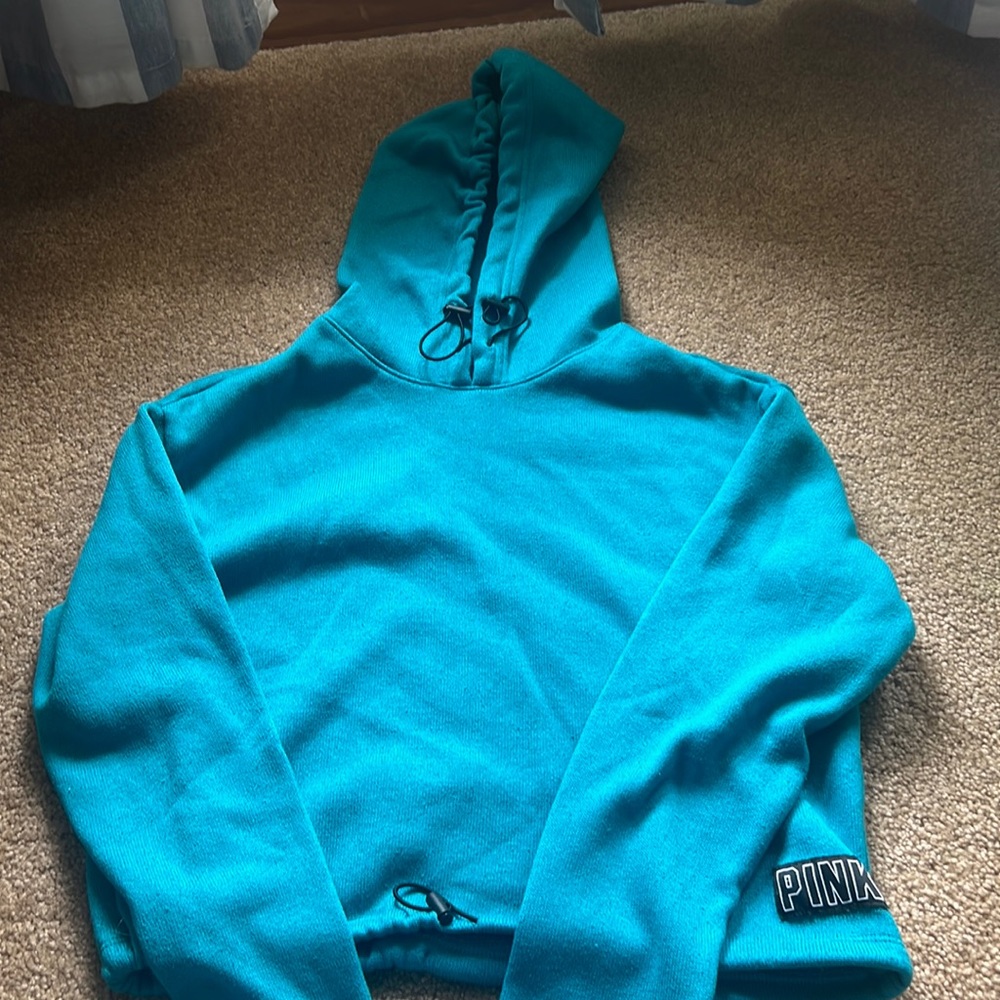 PINK hoodie, cropped